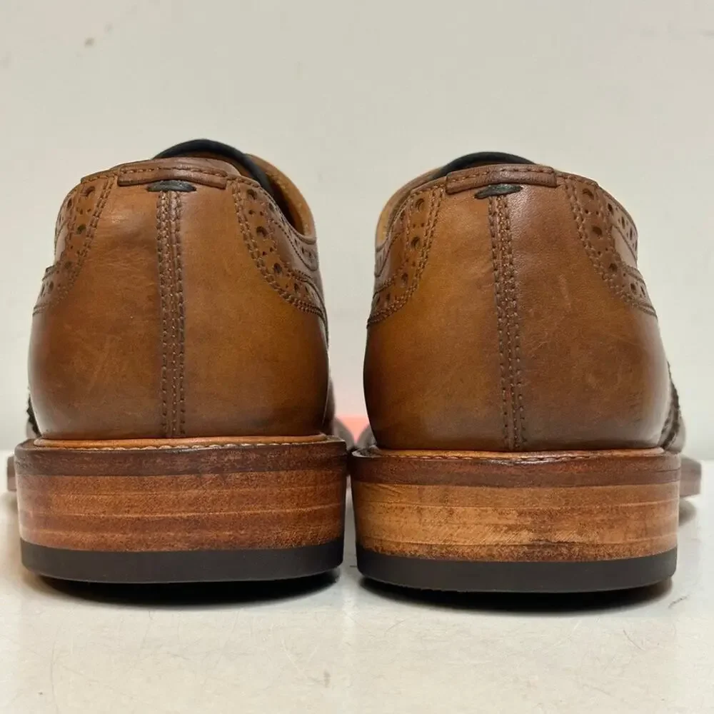 FULLY RESOLED Brunello Cucinelli Wingtip Derby Brown Made in Italy EU 42 US 9 D